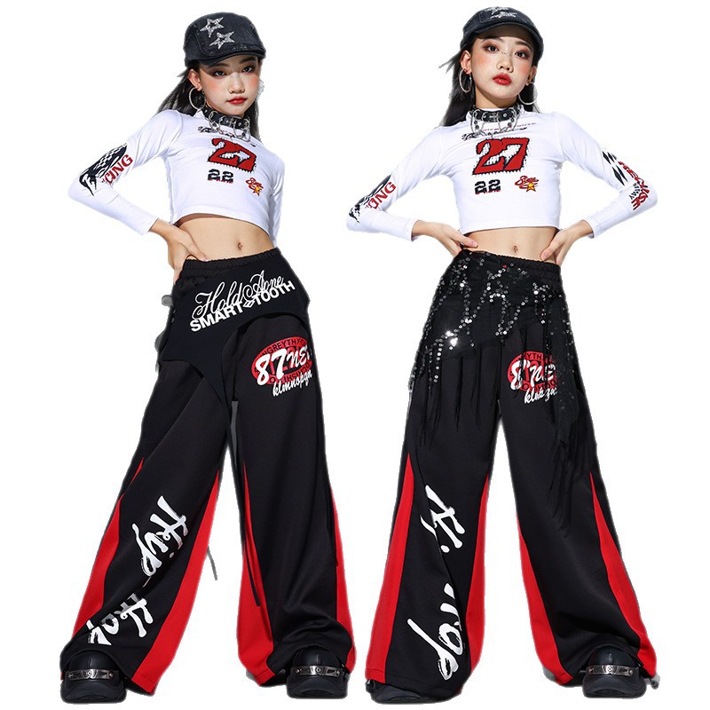Street Fashion Dance - 2025 Jazz Dance Clothes Girls Kpop