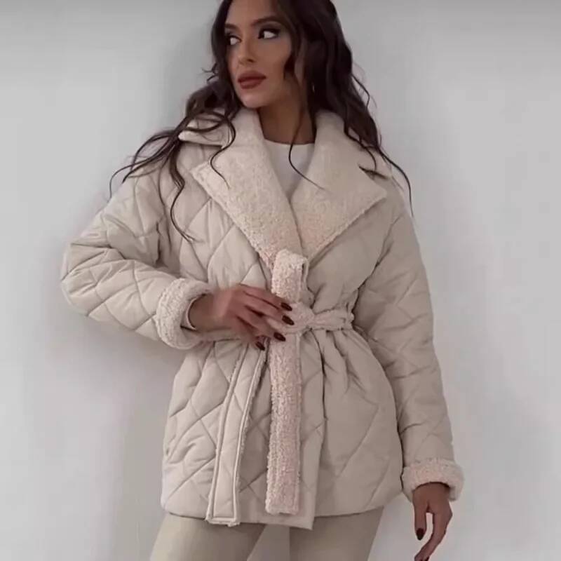 Elegant Quilted With Faux Fur  – Street Fashion England recenzja i cena