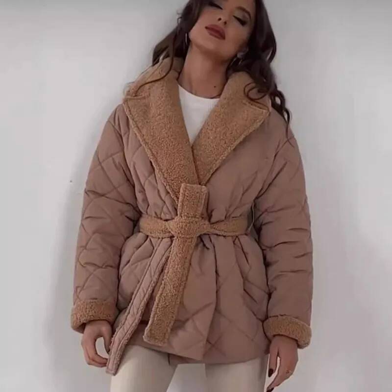 Elegant Quilted With Faux Fur  – Street Fashion England recenzja i cena