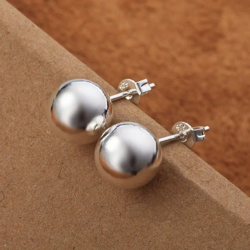 925 Sterling Silver classic 8m – Street Fashion Earrings recenzja i cena