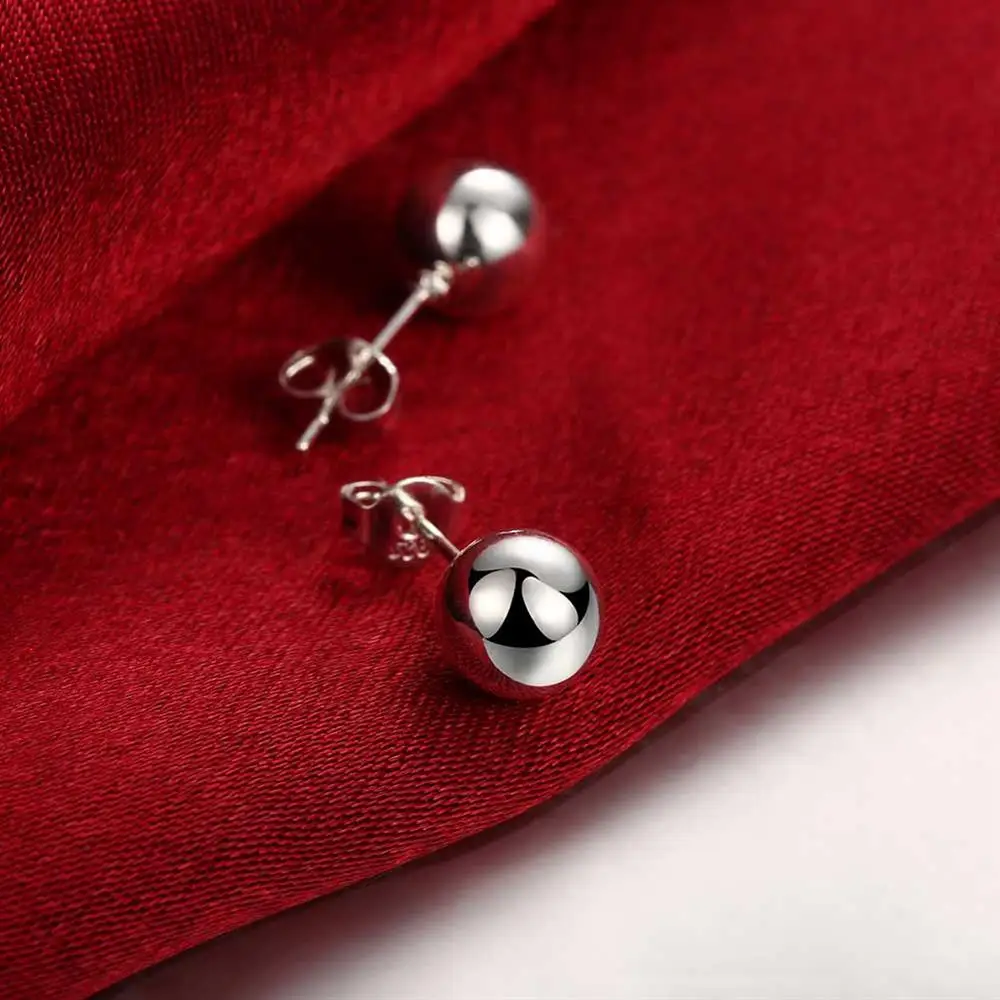 925 Sterling Silver classic 8m – Street Fashion Earrings recenzja i cena