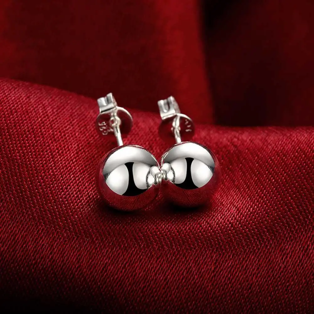 925 Sterling Silver classic 8m – Street Fashion Earrings recenzja i cena