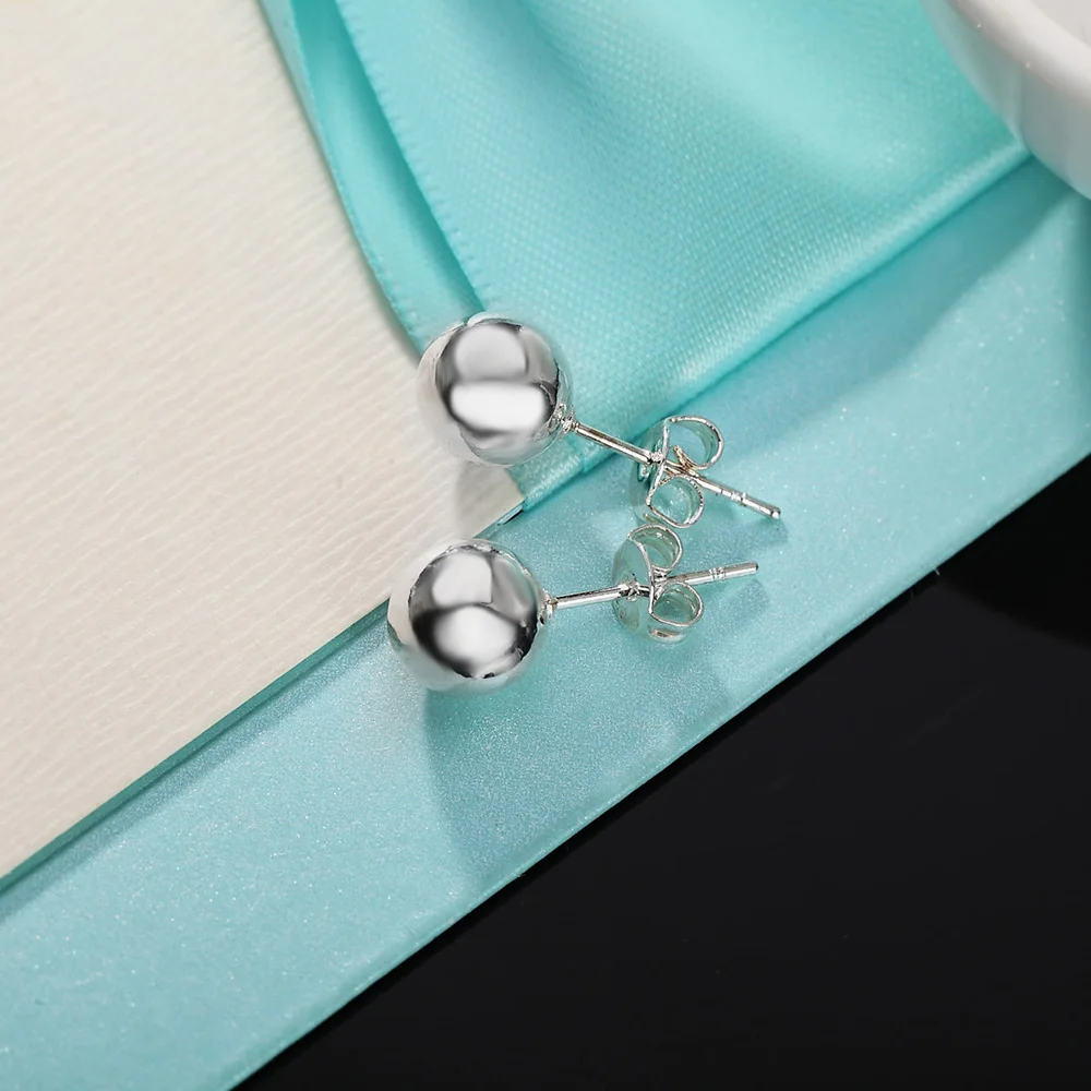925 Sterling Silver classic 8m – Street Fashion Earrings recenzja i cena