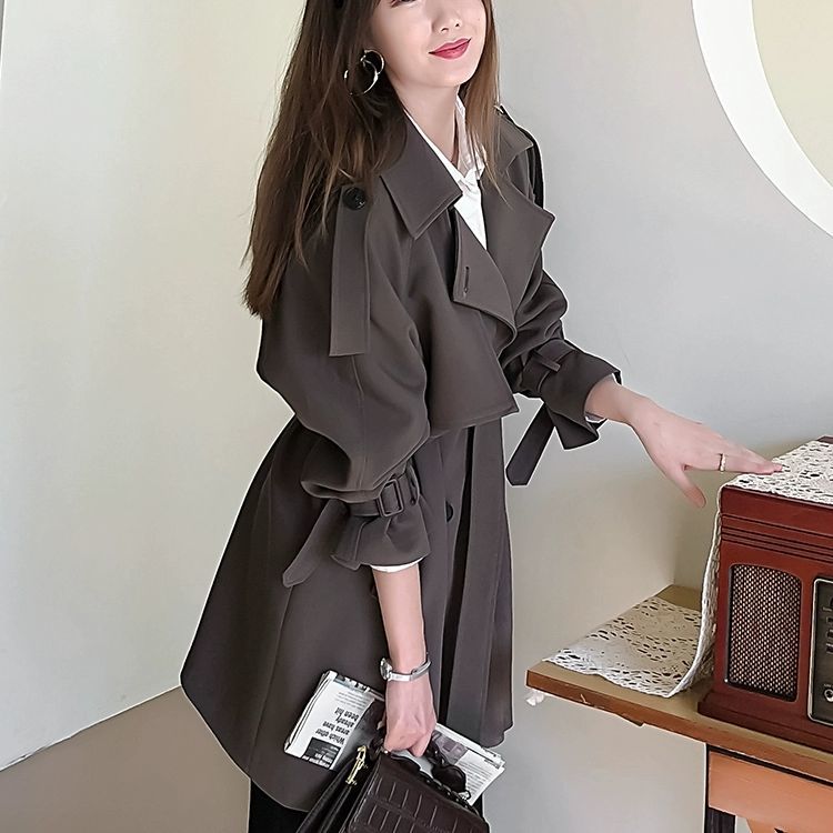 Brown Trench Women'S Fashionab – Street Fashion China Beautiful Girls recenzja i cena