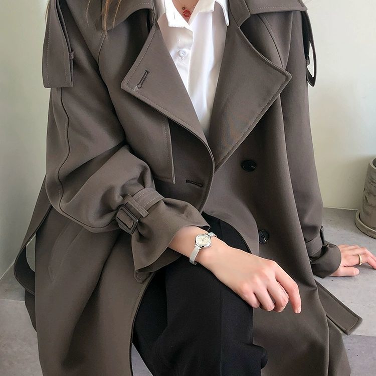 Brown Trench Women'S Fashionab – Street Fashion China Beautiful Girls recenzja i cena