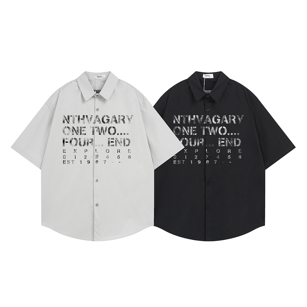 Fashion Letter Print Shirt Sho – Street Fashion Reviews recenzja i cena