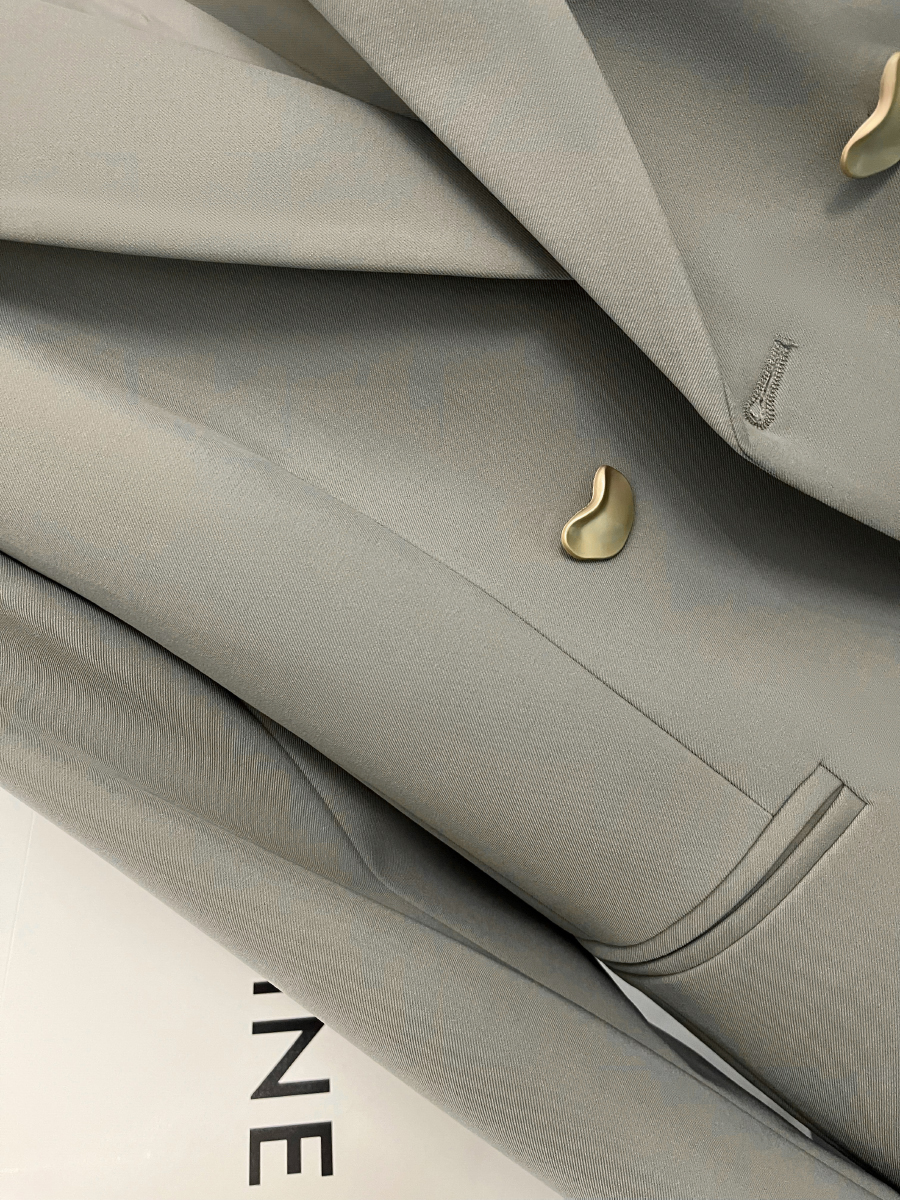 Casual Chic Grey Blazer Women  – Street Fashion England recenzja i cena