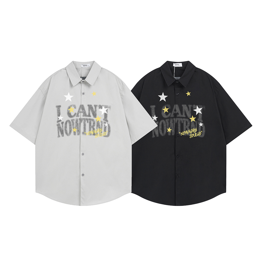 Funny Print Fashion Shirt Shor – Street Fashion Reviews recenzja i cena