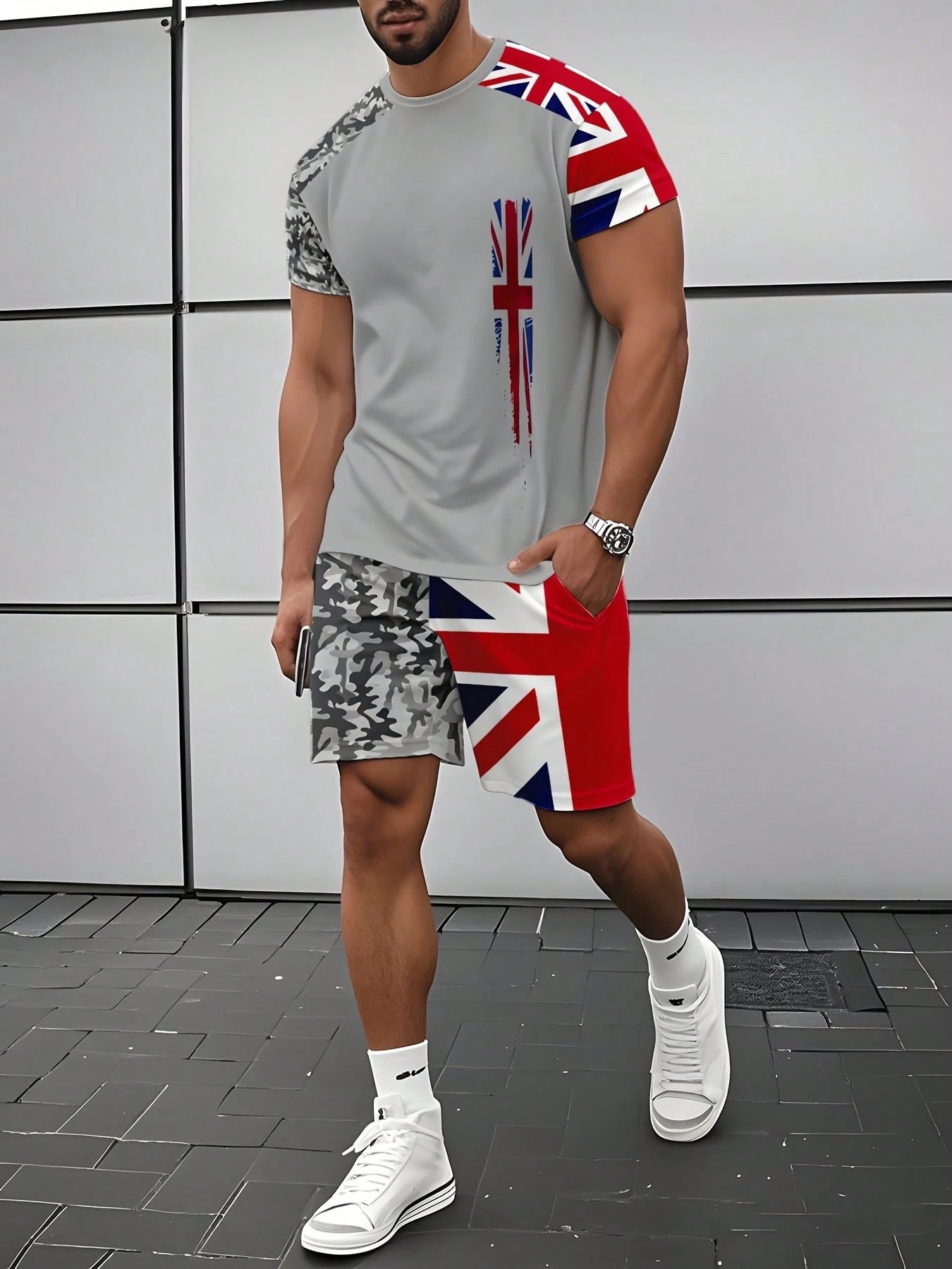 2026 Summer New Men's Short-Sl – Street Fashion In China recenzja i cena