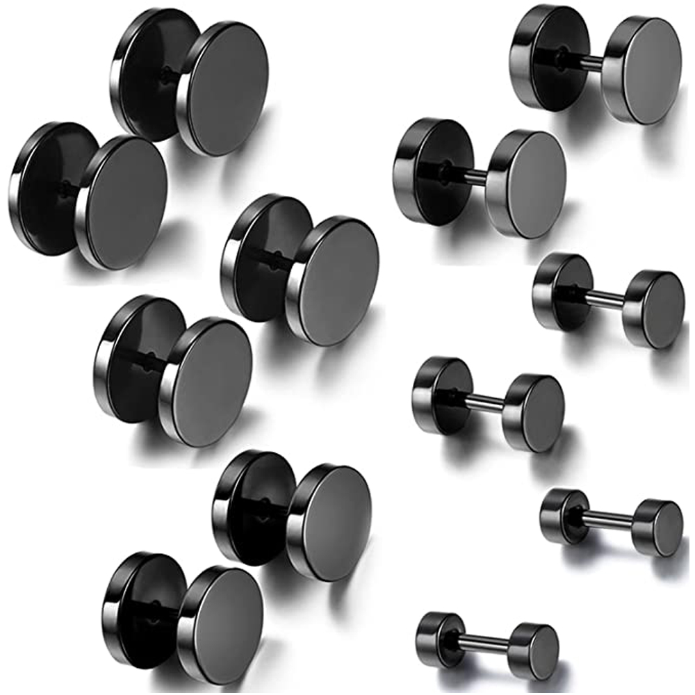 2 Piece Punk Stainless Steel S – Street Fashion Earrings recenzja i cena