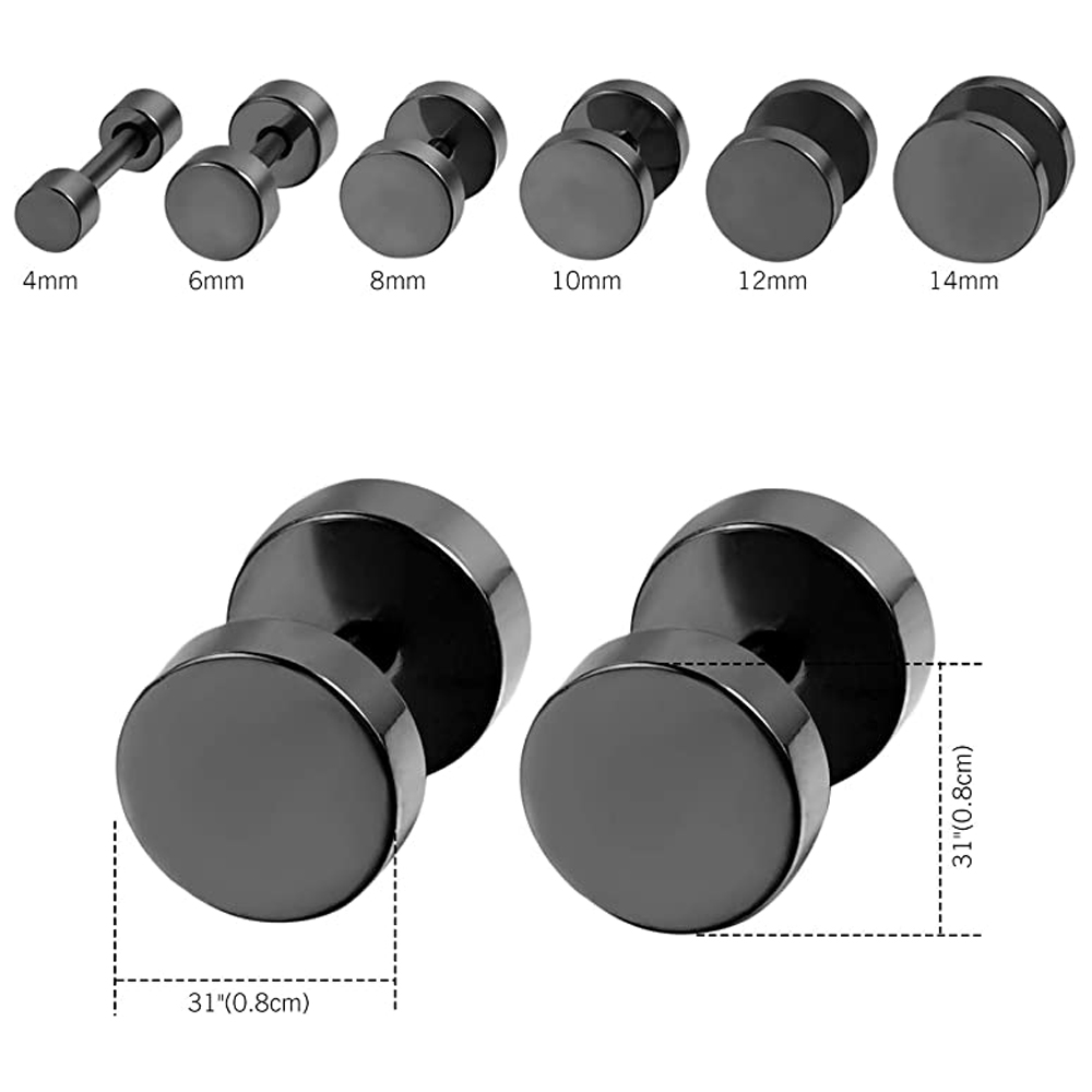 2 Piece Punk Stainless Steel S – Street Fashion Earrings recenzja i cena