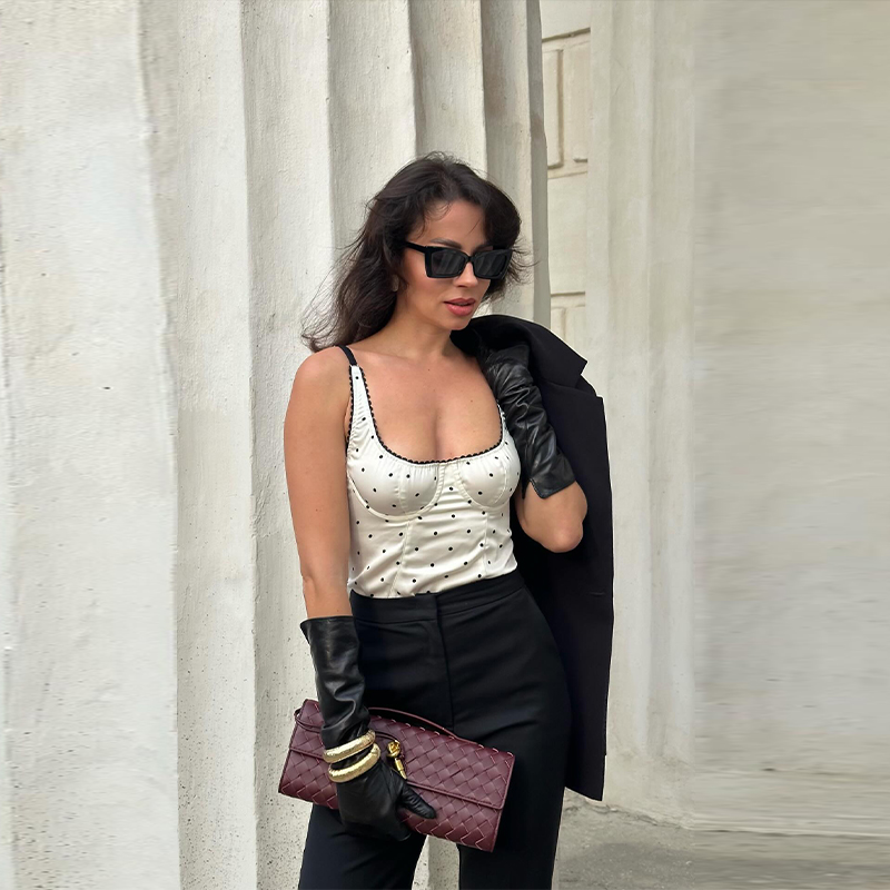 Chic New Strap Sleeveless Dot  – Street Fashion England recenzja i cena