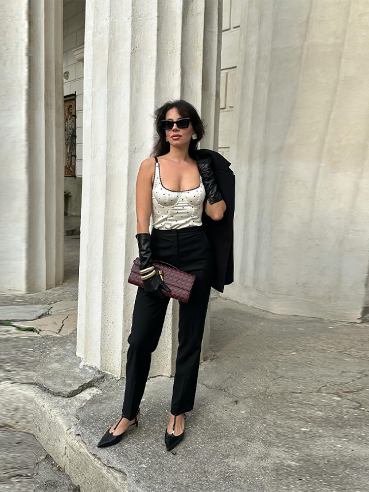 Chic New Strap Sleeveless Dot  – Street Fashion England recenzja i cena