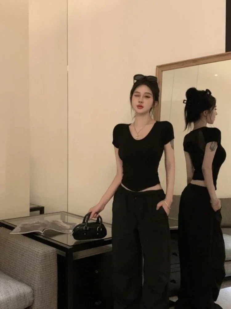Back-length Tops Woman Black C – Street Fashion Reviews recenzja i cena