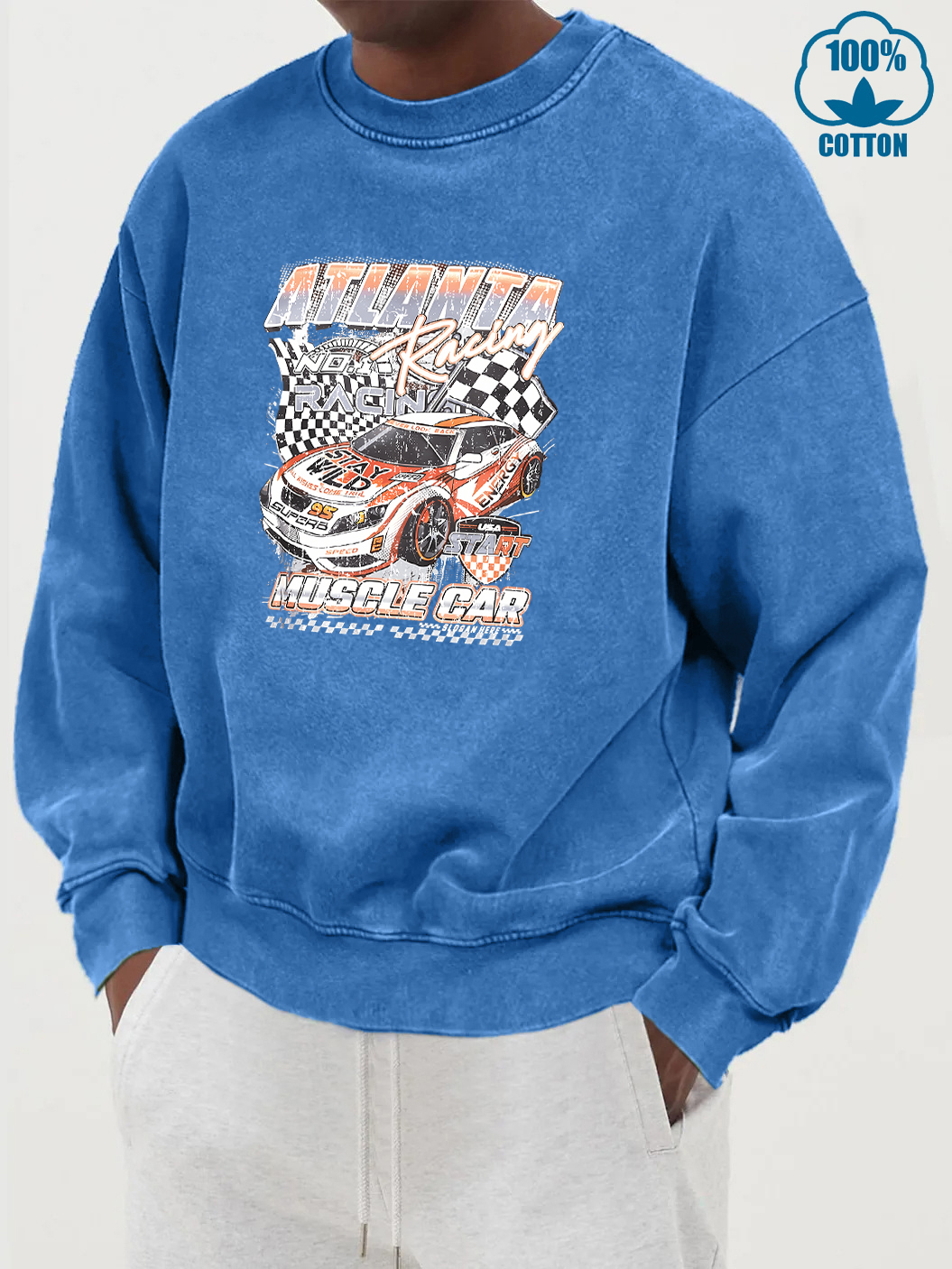 Atlanta Racing Car Print Male  – Street Fashion Atlanta recenzja i cena