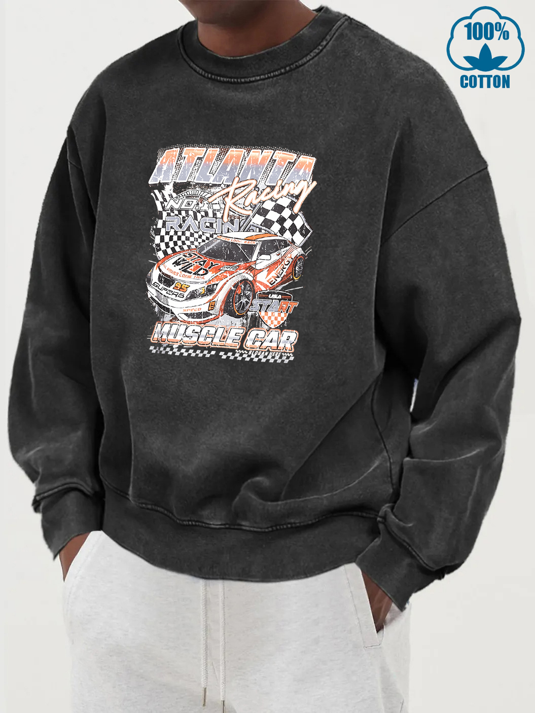 Atlanta Racing Car Print Male  – Street Fashion Atlanta recenzja i cena
