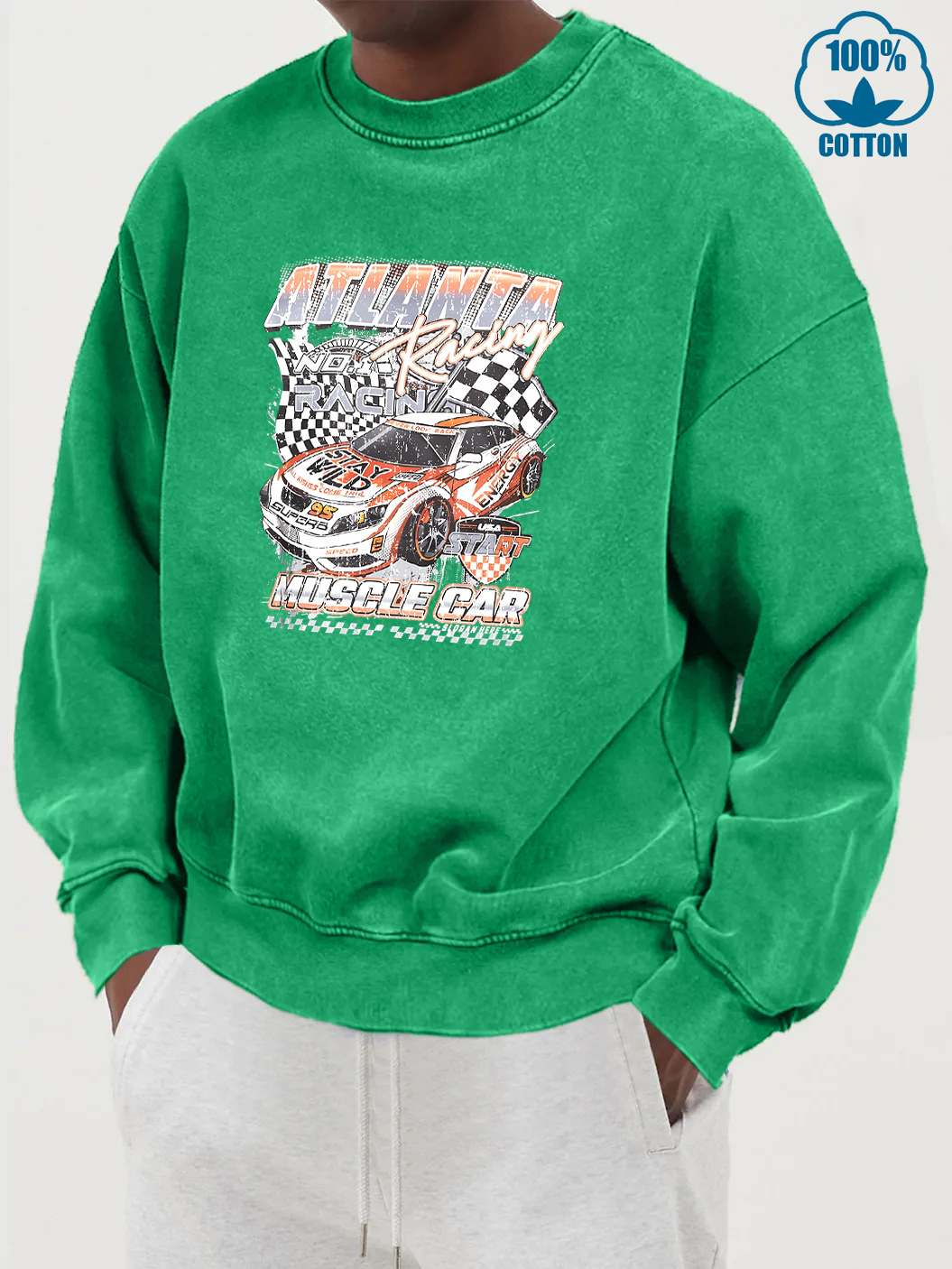 Atlanta Racing Car Print Male  – Street Fashion Atlanta recenzja i cena
