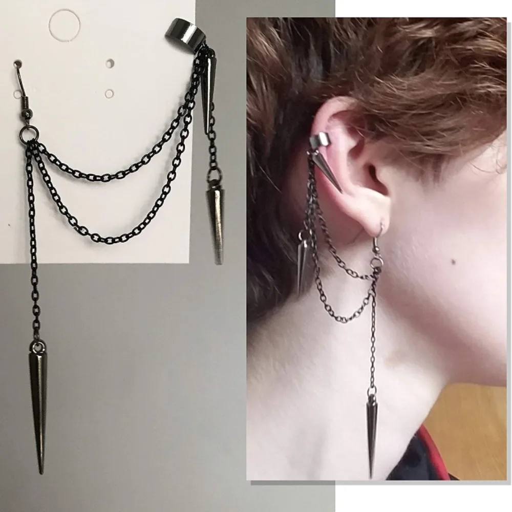 Punk Gothic Style Niche Black  – Street Fashion Earrings recenzja i cena