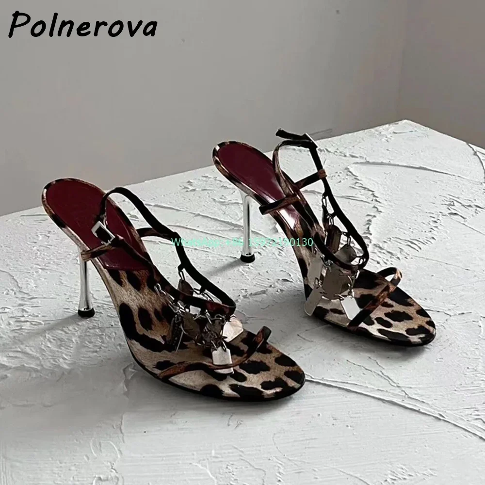 Leopard Metal Fringe Sandals R – Street Fashion Lady recenzja i cena