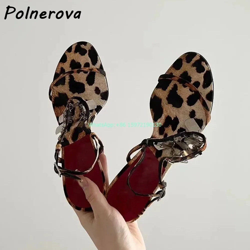 Leopard Metal Fringe Sandals R – Street Fashion Lady recenzja i cena