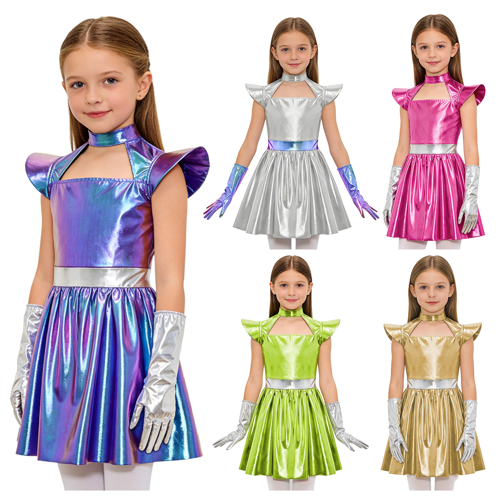 Kids Girls Alien Cosplay Costu – Street Fashion Kids recenzja i cena