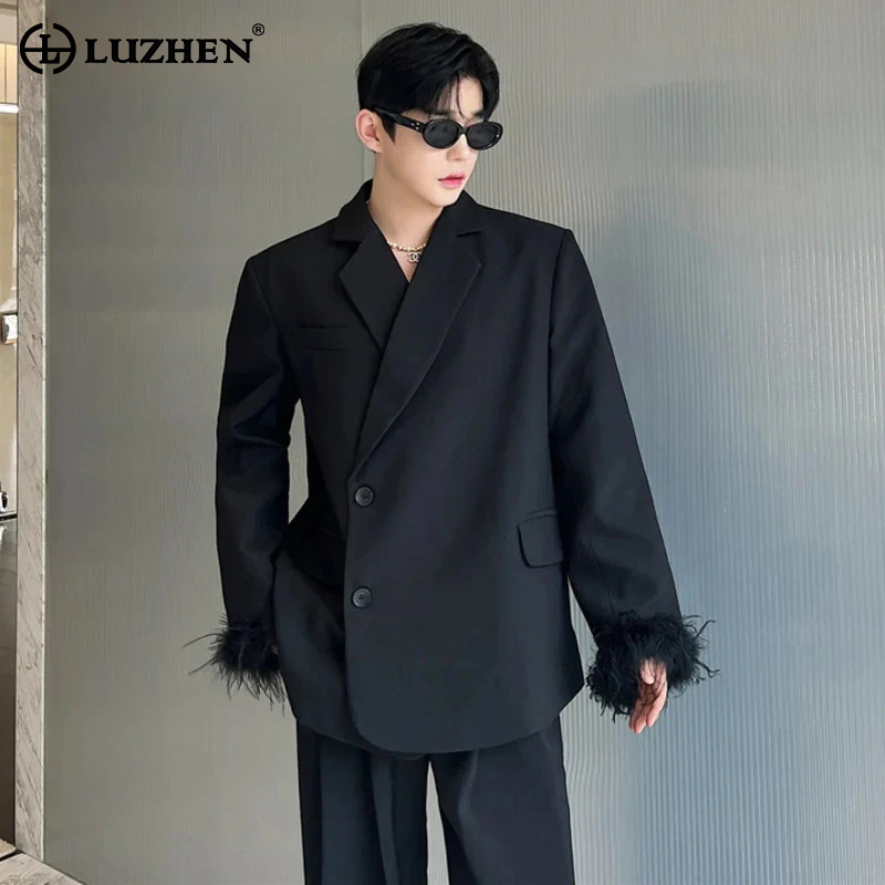 LUZHEN Men's Fashion Coat Feat – Street Fashion Reviews recenzja i cena