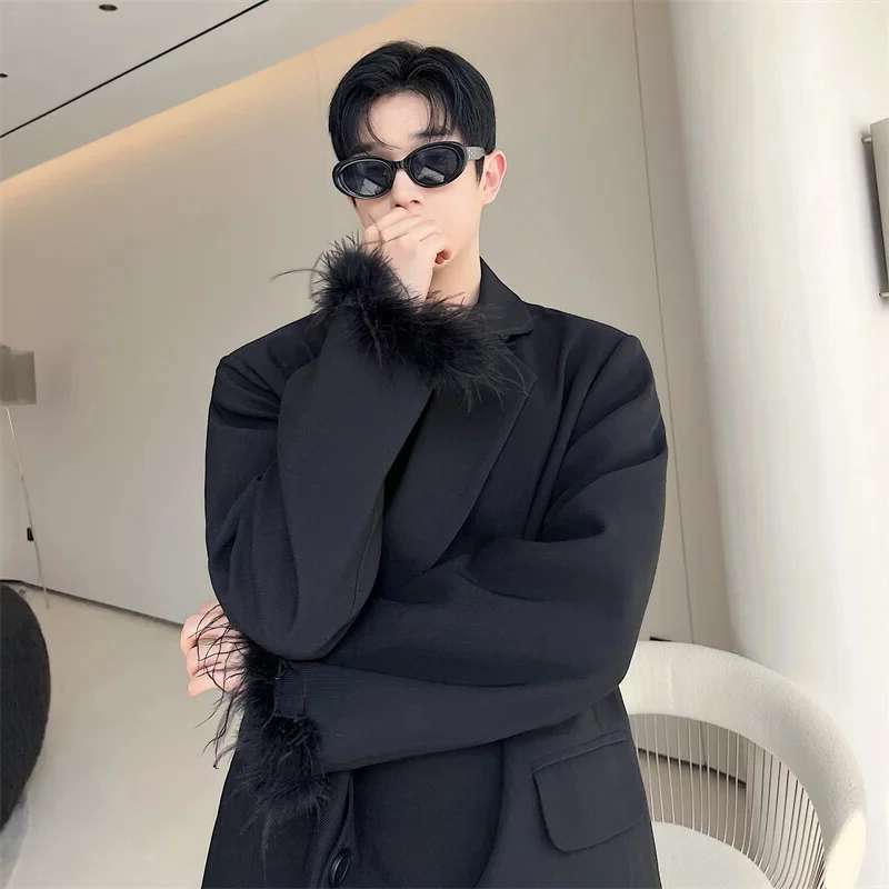 LUZHEN Men's Fashion Coat Feat – Street Fashion Reviews recenzja i cena