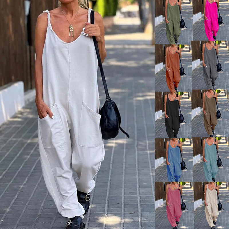 Jumpsuit Women's Solid Color L – Street Fashion England recenzja i cena