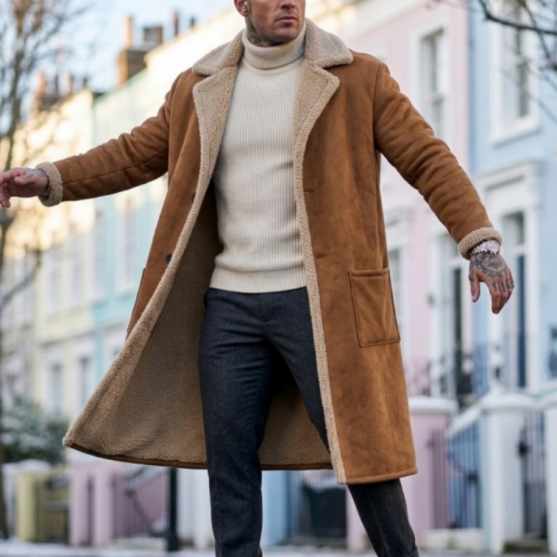 2026 Winter Long Coat Grab Fle – Street Fashion England recenzja i cena