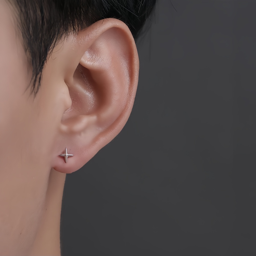 Simple Cross Stars Men Alloy S – Street Fashion Earrings recenzja i cena