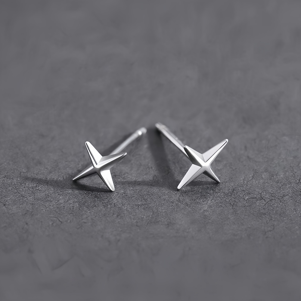 Simple Cross Stars Men Alloy S – Street Fashion Earrings recenzja i cena