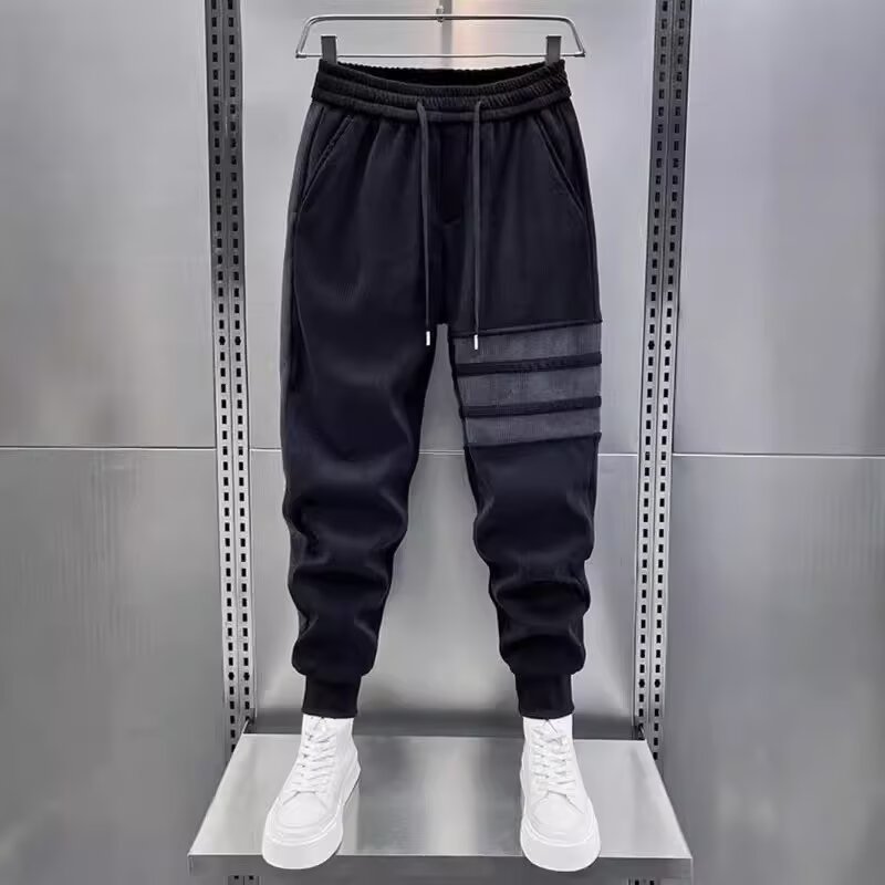 Trendy Men Black Joggers Autum – Running Pant Jogger recenzja i cena