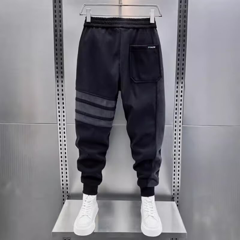 Trendy Men Black Joggers Autum – Running Pant Jogger recenzja i cena