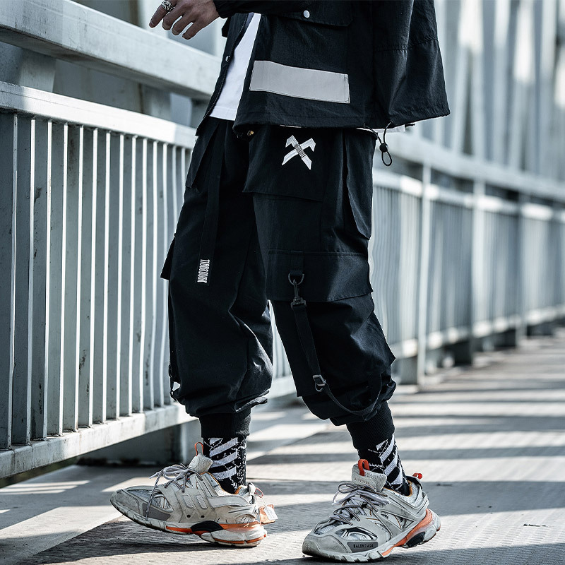 Fashion Men Jogger Pant Hip Ho – Techwear Pants Tactical recenzja i cena