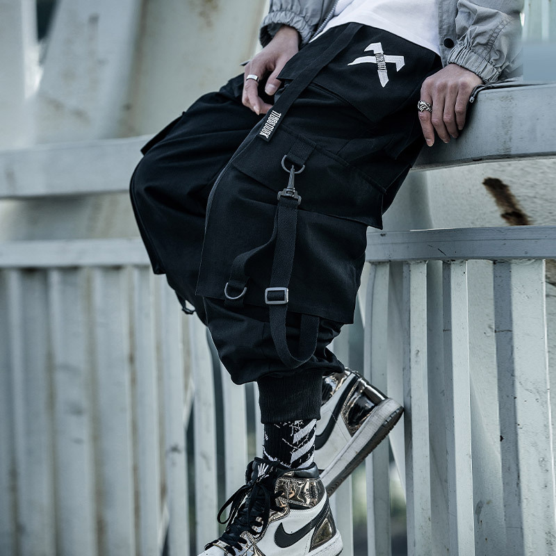 Fashion Men Jogger Pant Hip Ho – Techwear Pants Tactical recenzja i cena