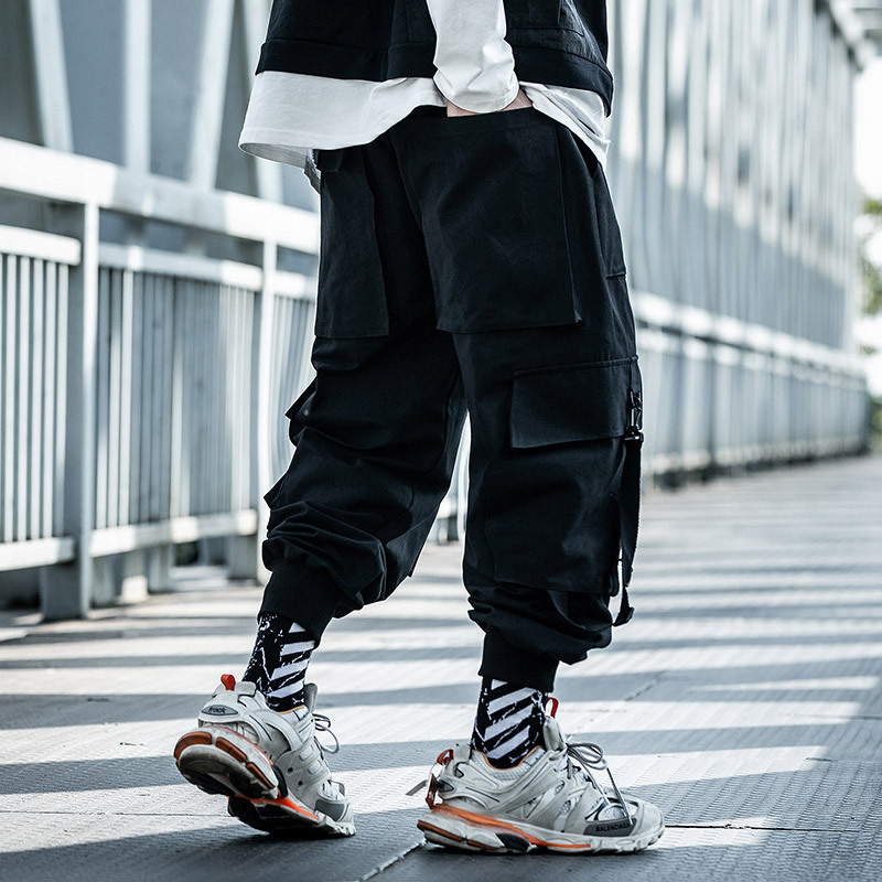 Fashion Men Jogger Pant Hip Ho – Techwear Pants Tactical recenzja i cena