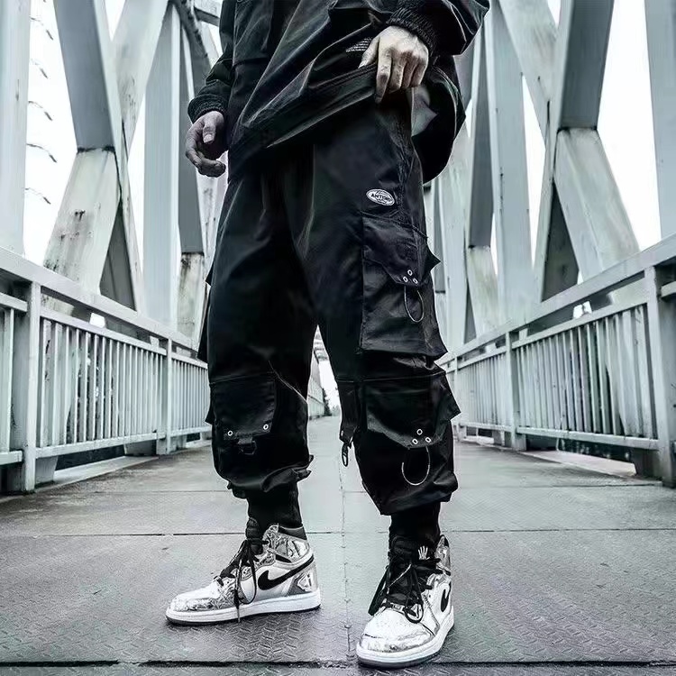 Fashion Men Jogger Pant Hip Ho – Techwear Pants Tactical recenzja i cena
