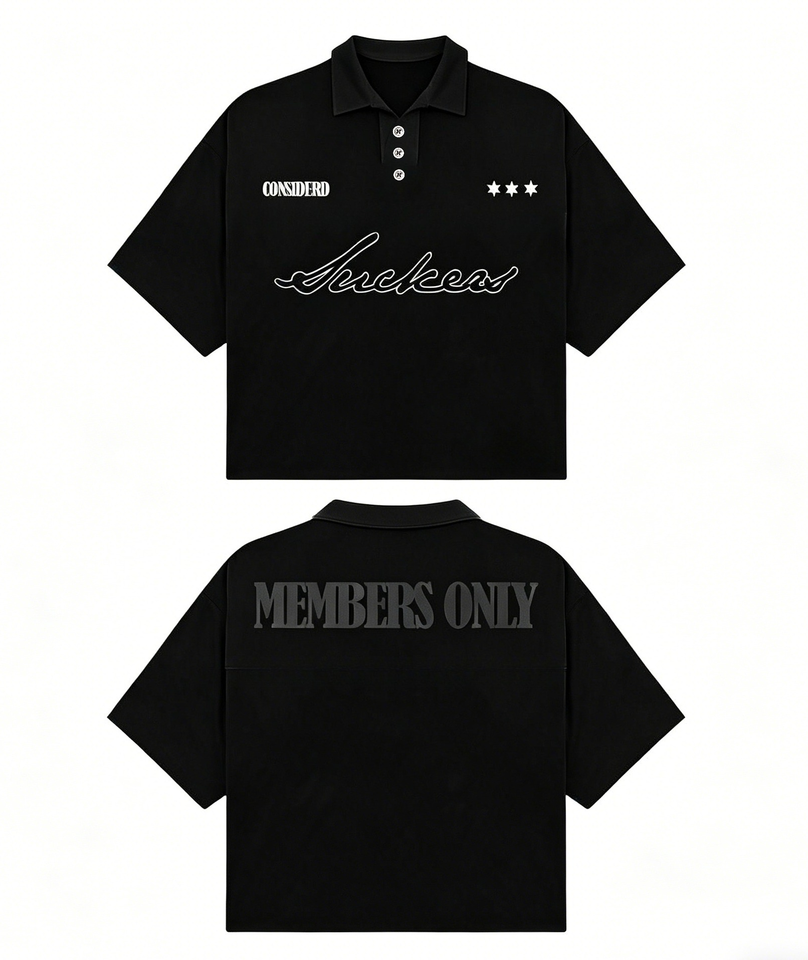Men's Black Polo-shirts Short- – Street Fashion England recenzja i cena