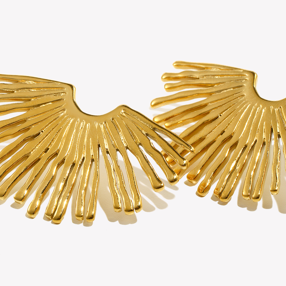 Street Exaggerated Ray Fan-sha – Street Fashion Earrings recenzja i cena