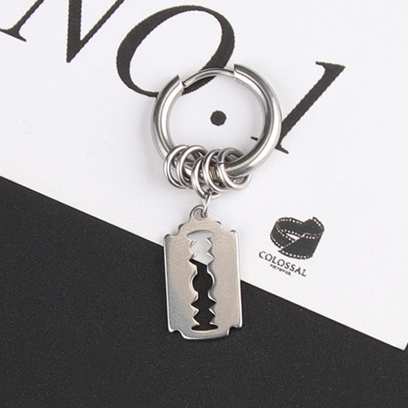 Fashion Stainless Steel Blade  – Street Fashion Earrings recenzja i cena