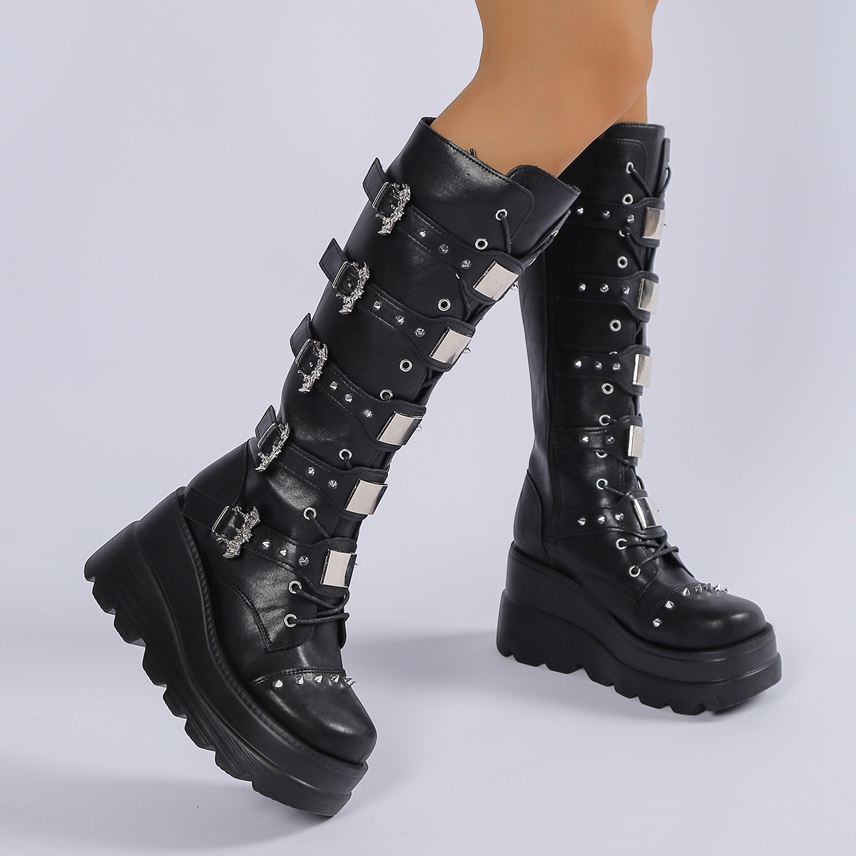 New Ladies Goth Platform Boots – Street Fashion Lady recenzja i cena