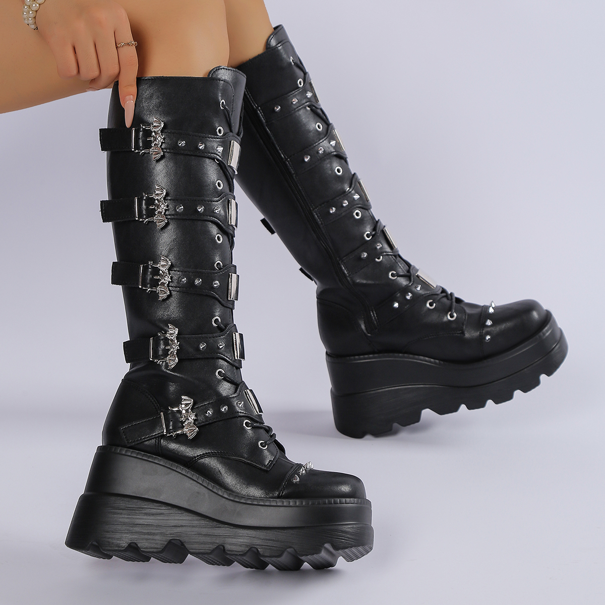 New Ladies Goth Platform Boots – Street Fashion Lady recenzja i cena