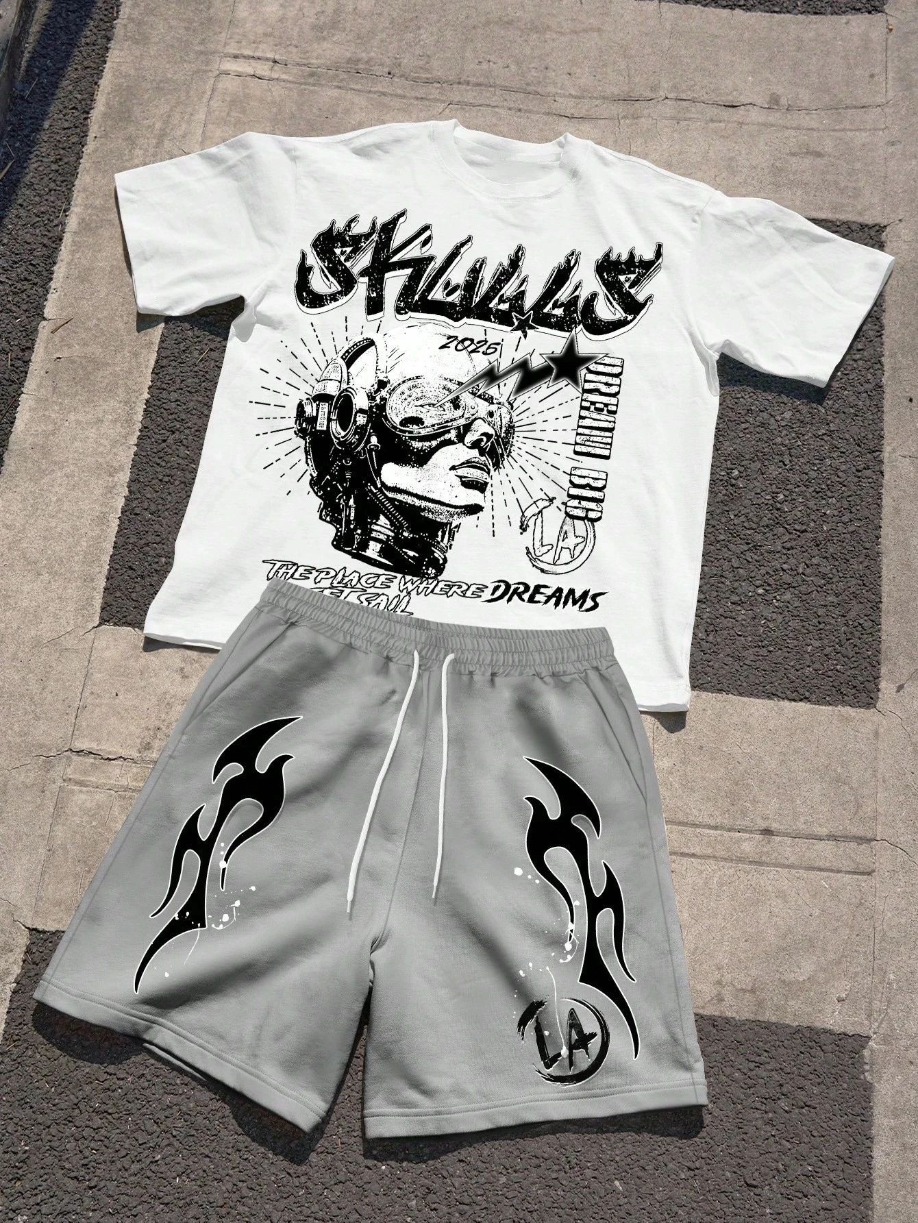 2026 Summer New Men's Short-Sl – Street Fashion In China recenzja i cena