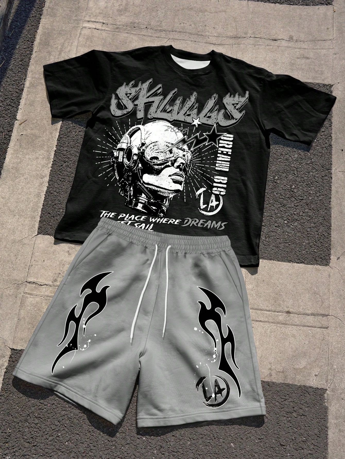 2026 Summer New Men's Short-Sl – Street Fashion In China recenzja i cena