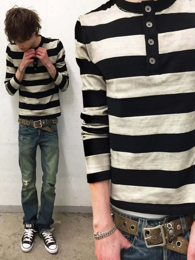 Y2k retro fashion street punk  – Street Fashion For Man recenzja i cena