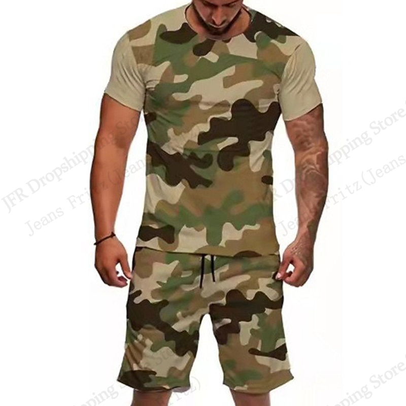 Men's Set T-shirt Camo Camoufl – Camo Pattern Set recenzja i cena