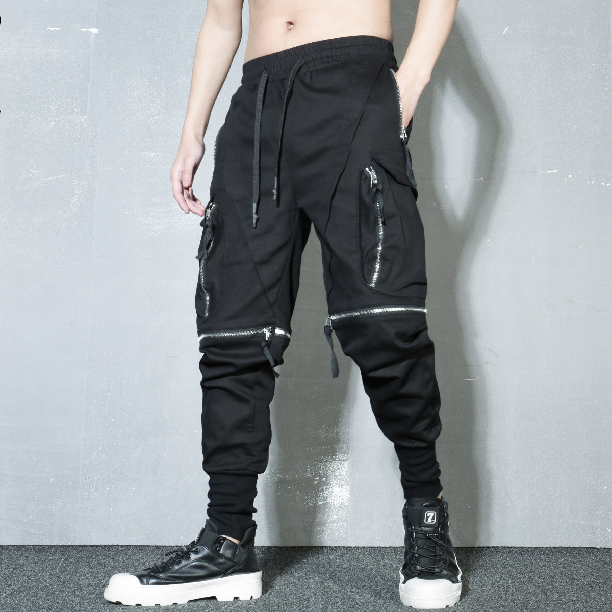 Detachable Black Cargo Pants M – Techwear Pants Tactical recenzja i cena