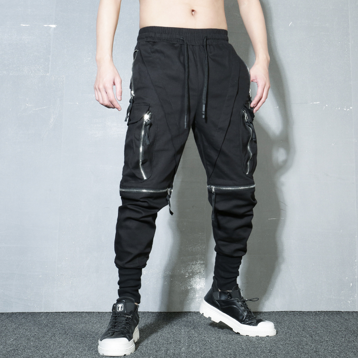 Detachable Black Cargo Pants M – Techwear Pants Tactical recenzja i cena