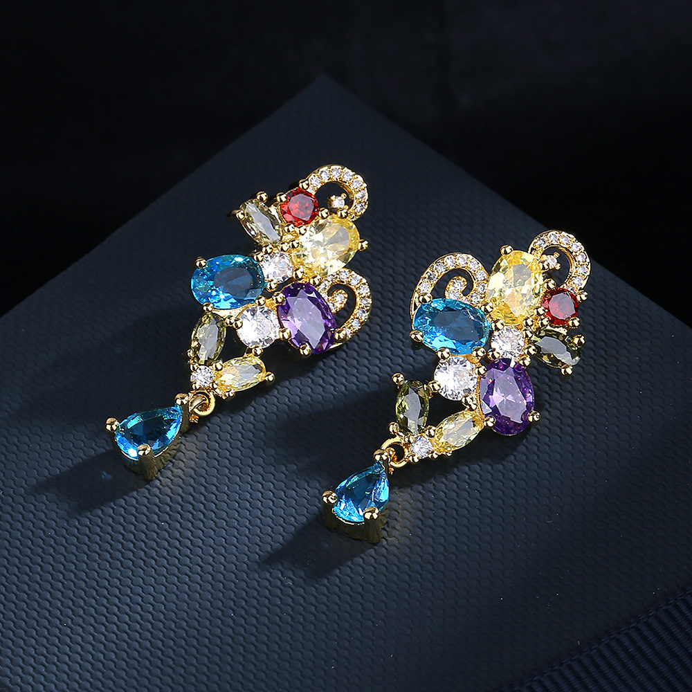 Fashion Kaleidoscope zircon Ea – Street Fashion Earrings recenzja i cena
