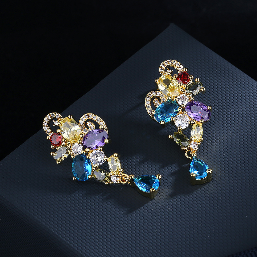 Fashion Kaleidoscope zircon Ea – Street Fashion Earrings recenzja i cena
